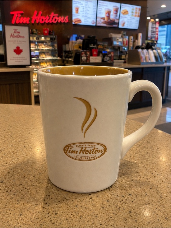 Tim Hortons Other - Tim Hortons Limited Edition #006 Ceramic Coffee Mug Tan Interior Collectible